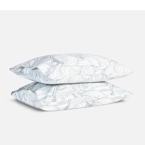 Brooklinen Classic Percale Pillowcase Set Oyster storm